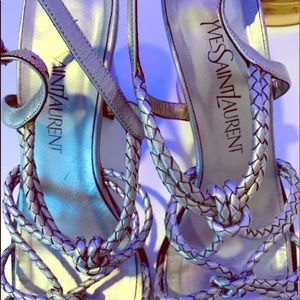 Yves Saint Laurent Leather Sling back Heels